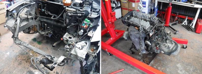 プジョー106S16 × 2 エンジン始動不能修理 & エンジン載せ替えです